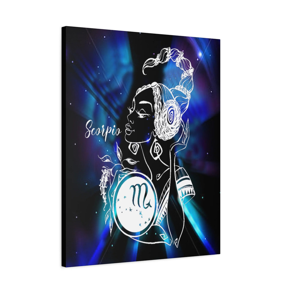 Scorpio Zodiac Horoscope Sign Constellation Canvas Print Astrology Home Dcor
